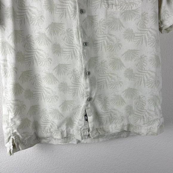 Nat Nast Luxury Originals Hawaiian Silk Blend Shirt Mens Large Green Tropical - Picture 3 of 14